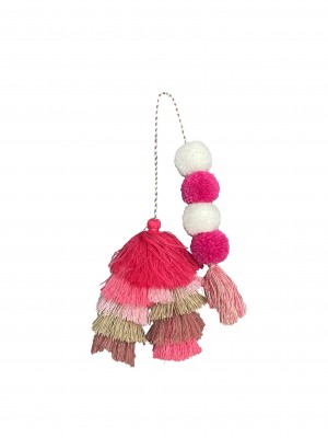 Bogg Bag Bauble - Straw Market Double Tassel | QZXLAV016