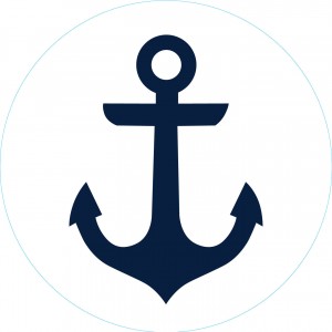 Bogg Bit - Navy Anchor | QZKLUB105