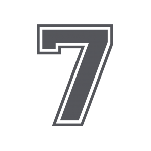 Bogg Bit - Number "7" | TOPVFH102